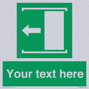 Custom Slide to Open Sign